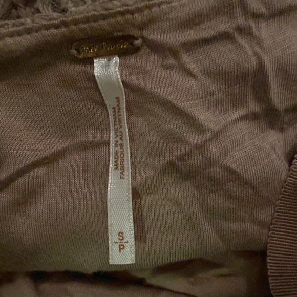 Free People Gold Metallic Lace Moonlight Ombré Dress - Picture 13 of 14